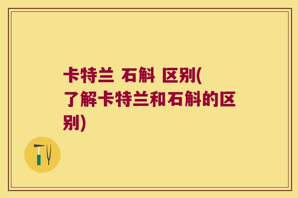 卡特兰 石斛 区别(了解卡特兰和石斛的区别)