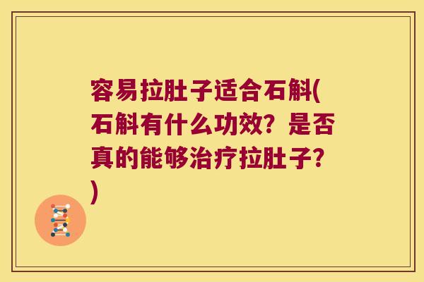 容易拉肚子适合石斛(石斛有什么功效?是否真的能够拉肚子?) 容易拉肚子适合石斛(石斛有什么功效?是否真的能够拉肚子?)