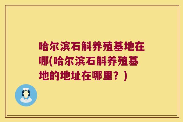 哈尔滨石斛养殖基地在哪(哈尔滨石斛养殖基地的地址在哪里？)