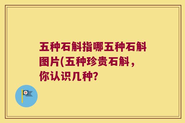 五种石斛指哪五种石斛图片(五种珍贵石斛，你认识几种？