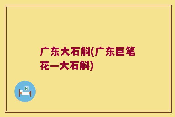 广东大石斛(广东巨笔花—大石斛)
