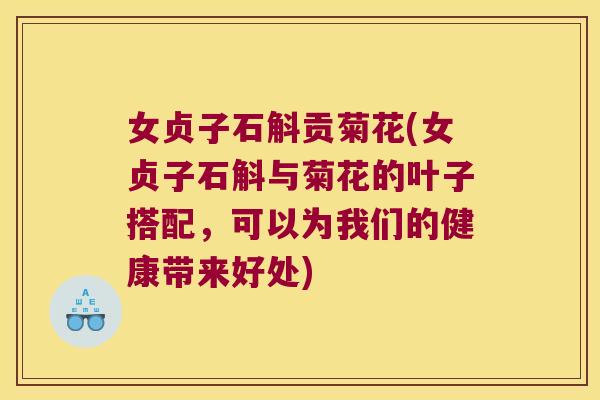 女贞子石斛贡菊花(女贞子石斛与菊花的叶子搭配，可以为我们的健康带来好处)