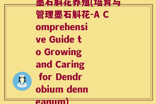 墨石斛花养殖(培育与管理墨石斛花-A Comprehensive Guide to Growing and Caring for Dendrobium denneanum)
