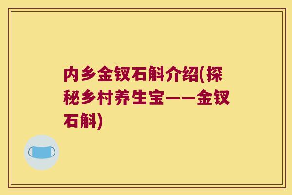 内乡金钗石斛介绍(探秘乡村养生宝——金钗石斛)