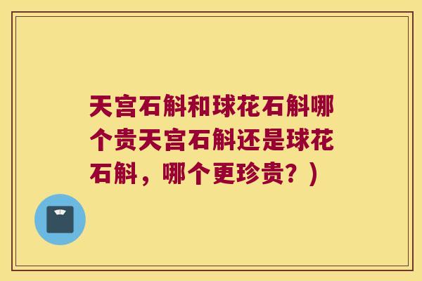 天宫石斛和球花石斛哪个贵天宫石斛还是球花石斛，哪个更珍贵？)