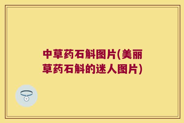 中草药石斛图片(美丽草药石斛的迷人图片)