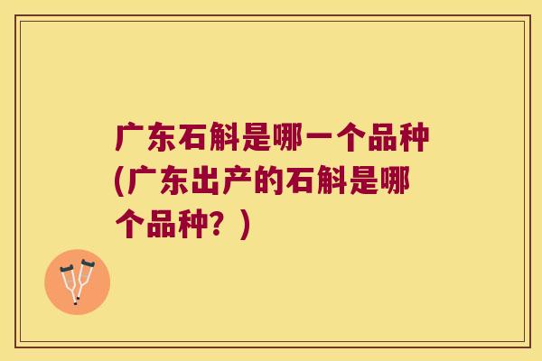 广东石斛是哪一个品种(广东出产的石斛是哪个品种？)