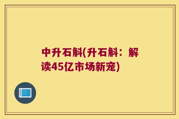 中升石斛(升石斛：解读45亿市场新宠)