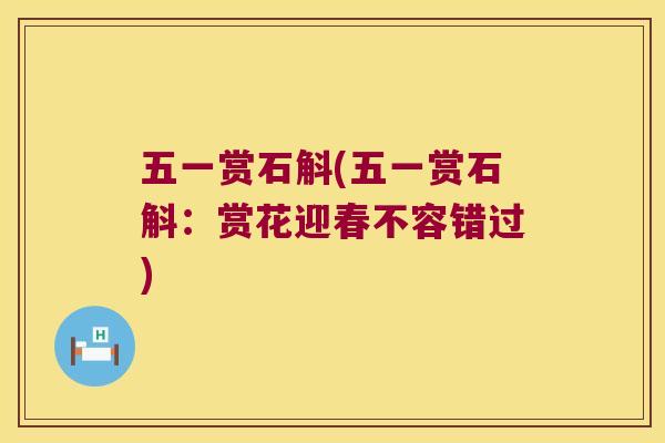 五一赏石斛(五一赏石斛：赏花迎春不容错过)