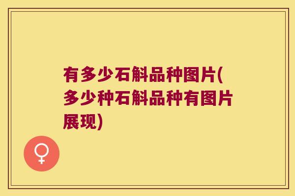 有多少石斛品种图片(多少种石斛品种有图片展现)