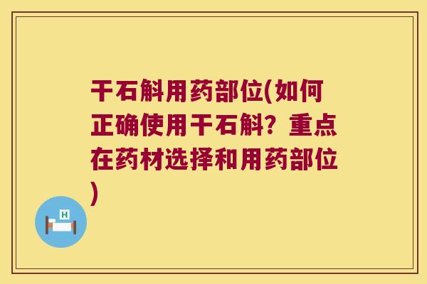 干石斛用药部位(如何正确使用干石斛？重点在药材选择和用药部位)