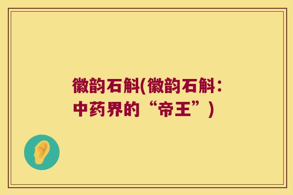 徽韵石斛(徽韵石斛:界的“帝王”) 徽韵石斛(徽韵石斛:界的“帝王”)