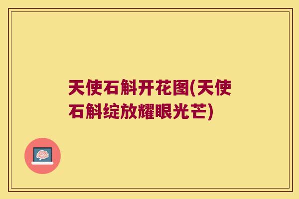 天使石斛开花图(天使石斛绽放耀眼光芒)