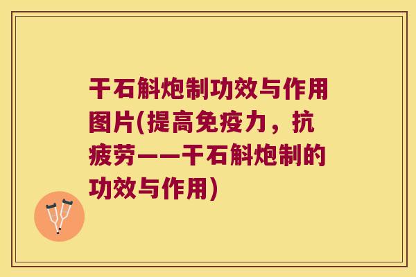 干石斛炮制功效与作用图片(提高力,——干石斛炮制的功效与作用) 干石斛炮制功效与作用图片(提高力,——干石斛炮制的功效与作用)
