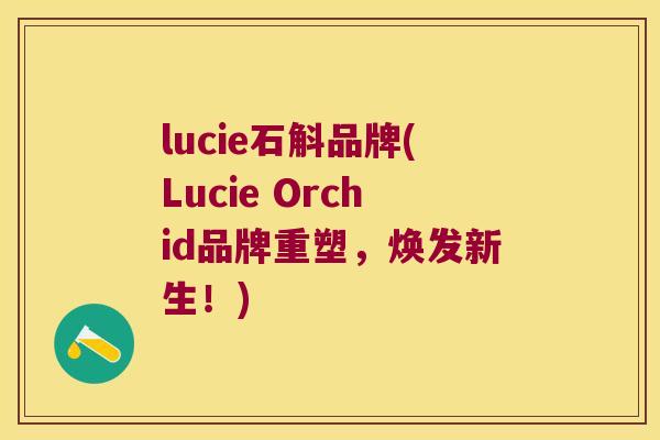 lucie石斛品牌(Lucie Orchid品牌重塑，焕发新生！)