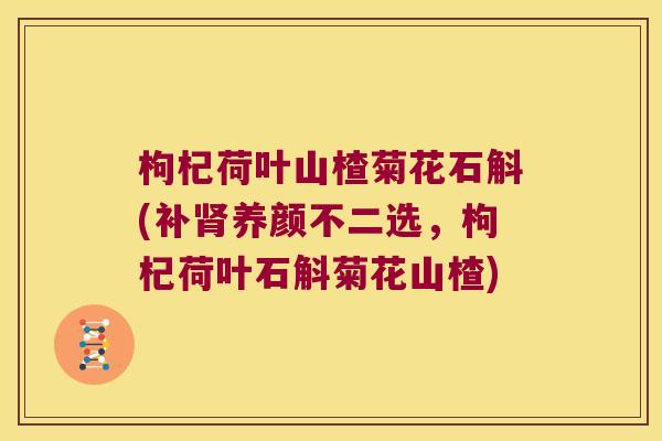 枸杞荷叶山楂菊花石斛(补养颜不二选，枸杞荷叶石斛菊花山楂)