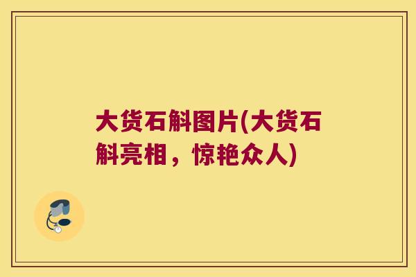 大货石斛图片(大货石斛亮相,惊艳众人) 大货石斛图片(大货石斛亮相,惊艳众人)