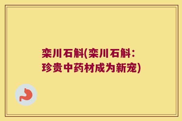 栾川石斛(栾川石斛：珍贵材成为新宠)