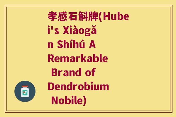 孝感石斛牌(Hubei's Xiàogǎn Shíhú A Remarkable Brand of Dendrobium Nobile)