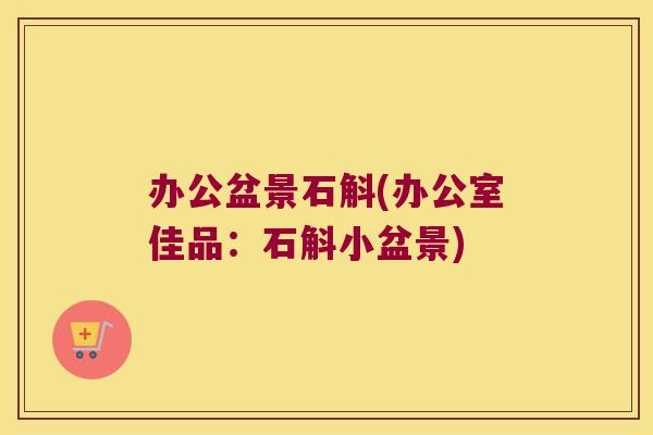办公盆景石斛(办公室佳品：石斛小盆景)