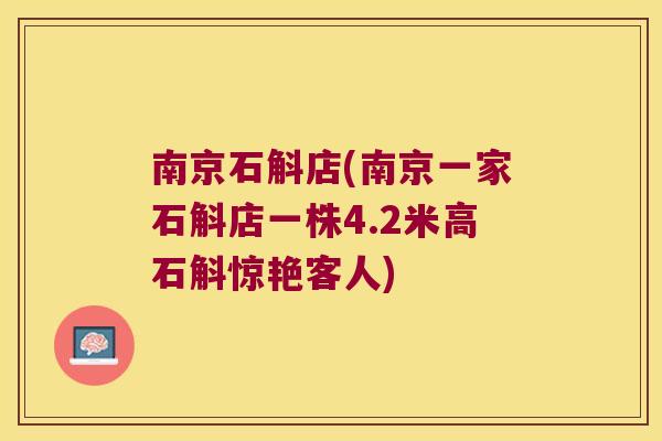 南京石斛店(南京一家石斛店一株4.2米高石斛惊艳客人)