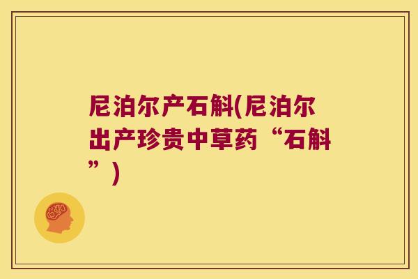 尼泊尔产石斛(尼泊尔出产珍贵中草药“石斛”)
