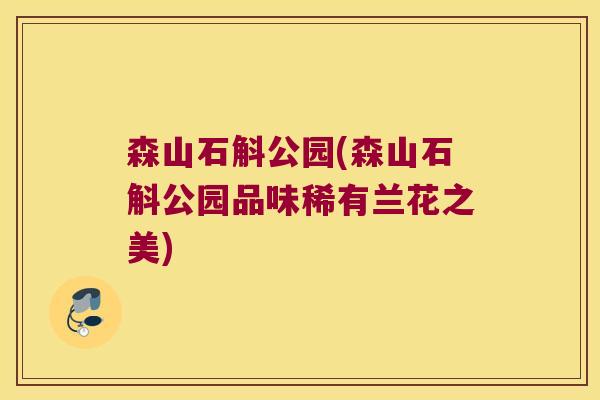 森山石斛公园(森山石斛公园品味稀有兰花之美)