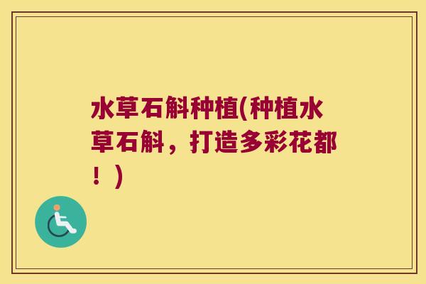 水草石斛种植(种植水草石斛，打造多彩花都！)