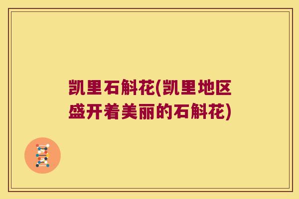 凯里石斛花(凯里地区盛开着美丽的石斛花) 凯里石斛花(凯里地区盛开着美丽的石斛花)