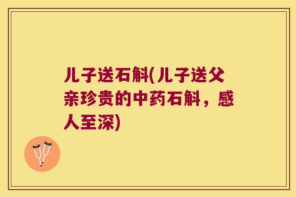 儿子送石斛(儿子送父亲珍贵的石斛，感人至深)