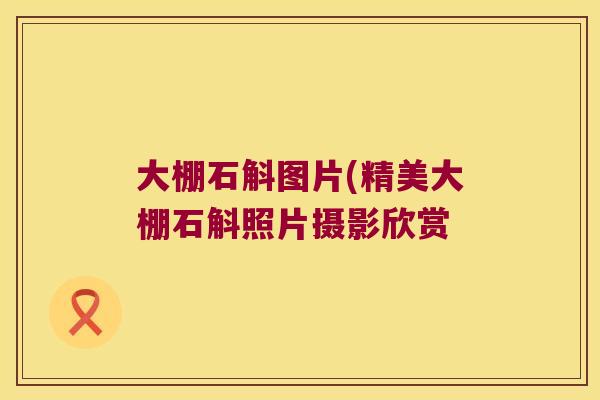 大棚石斛图片(精美大棚石斛照片摄影欣赏