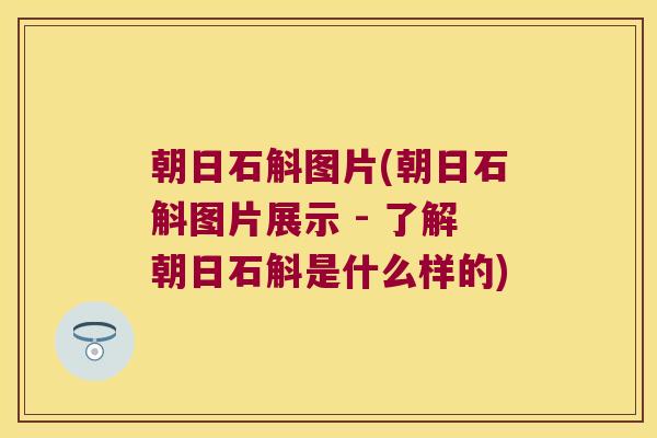 朝日石斛图片(朝日石斛图片展示 - 了解朝日石斛是什么样的)