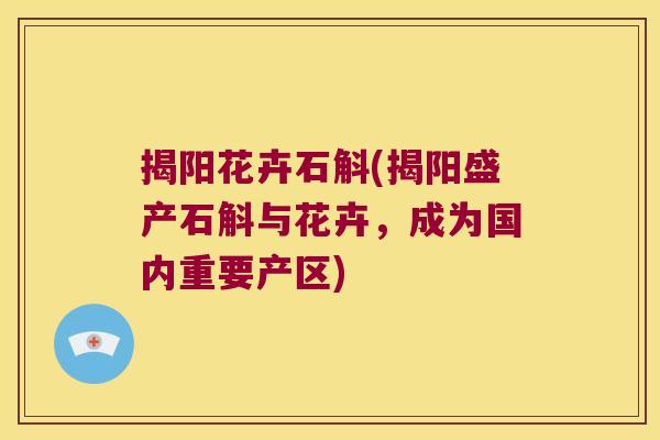 揭阳花卉石斛(揭阳盛产石斛与花卉，成为国内重要产区)