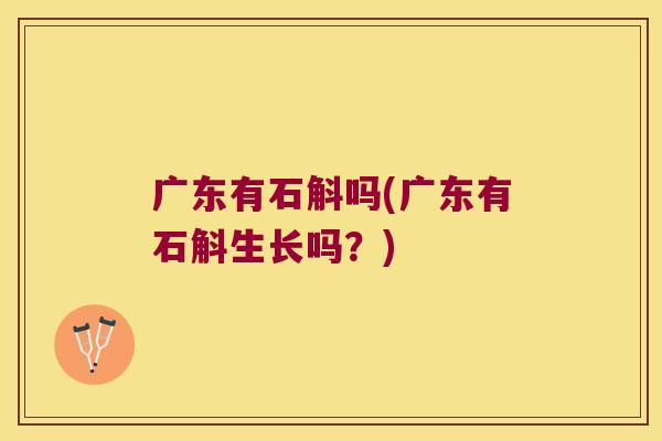 广东有石斛吗(广东有石斛生长吗？)