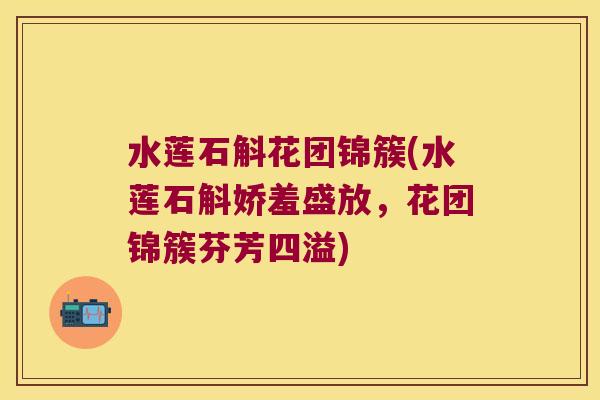 水莲石斛花团锦簇(水莲石斛娇羞盛放，花团锦簇芬芳四溢)
