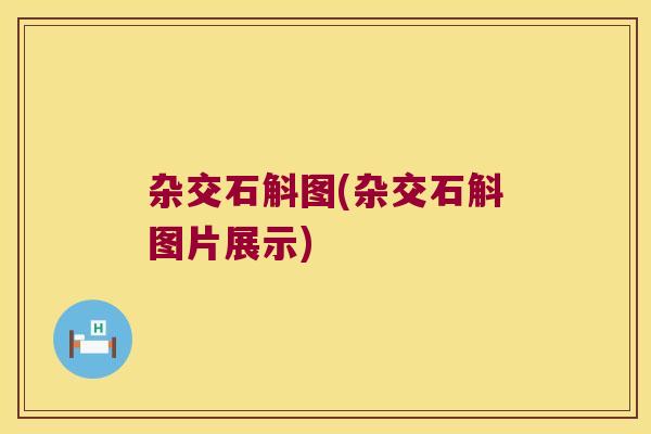 杂交石斛图(杂交石斛图片展示)