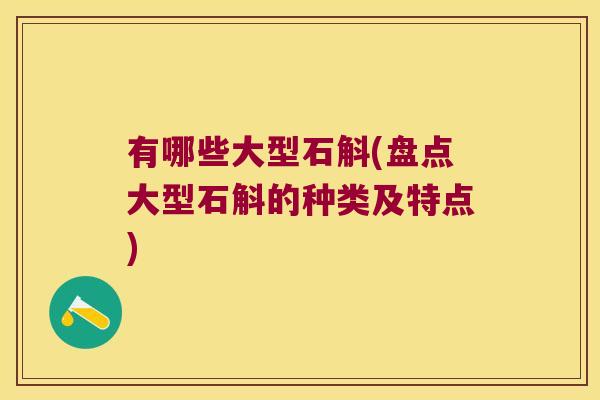有哪些大型石斛(盘点大型石斛的种类及特点)