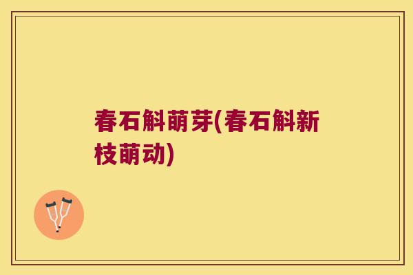 春石斛萌芽(春石斛新枝萌动)