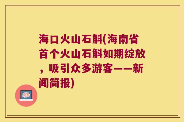 海口火山石斛(海南省首个火山石斛如期绽放，吸引众多游客——新闻简报)