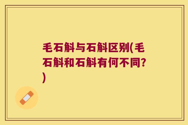 毛石斛与石斛区别(毛石斛和石斛有何不同？)