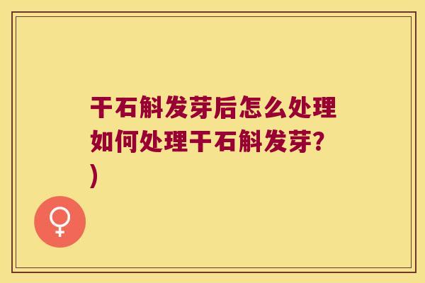 干石斛发芽后怎么处理如何处理干石斛发芽？)