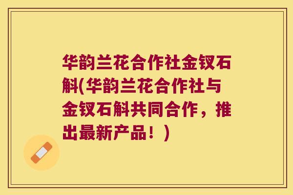 华韵兰花合作社金钗石斛(华韵兰花合作社与金钗石斛共同合作，推出新产品！)