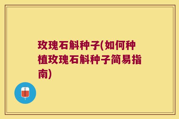 玫瑰石斛种子(如何种植玫瑰石斛种子简易指南)