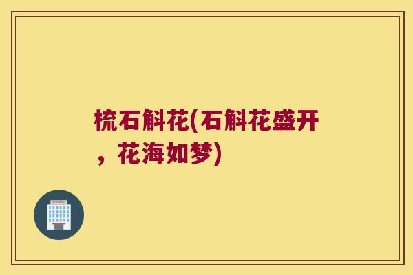 梳石斛花(石斛花盛开，花海如梦)