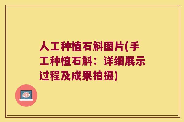 人工种植石斛图片(手工种植石斛：详细展示过程及成果拍摄)