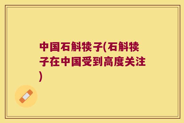 中国石斛犊子(石斛犊子在中国受到高度关注) 中国石斛犊子(石斛犊子在中国受到高度关注)