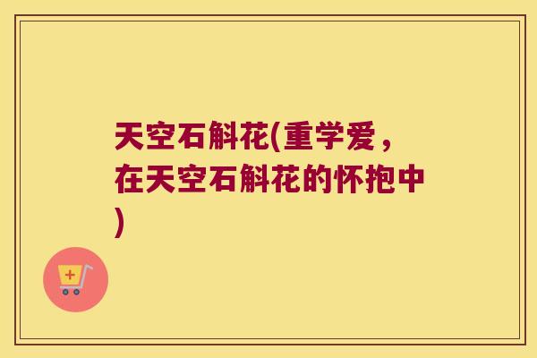 天空石斛花(重学爱，在天空石斛花的怀抱中)