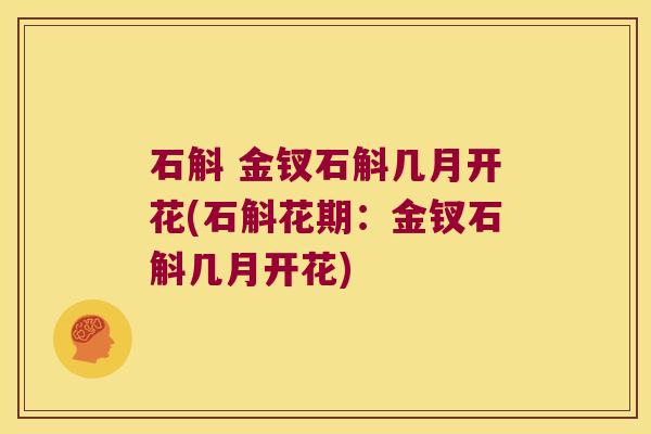 石斛 金钗石斛几月开花(石斛花期:金钗石斛几月开花) 石斛 金钗石斛几月开花(石斛花期:金钗石斛几月开花)
