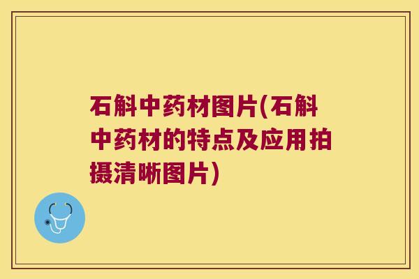 石斛中药材图片(石斛中药材的特点及应用拍摄清晰图片)