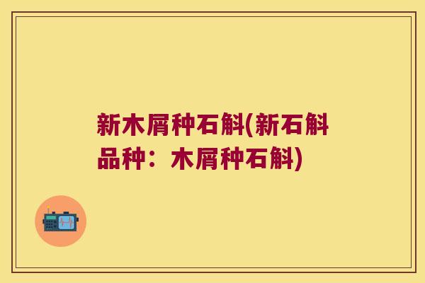 新木屑种石斛(新石斛品种：木屑种石斛)